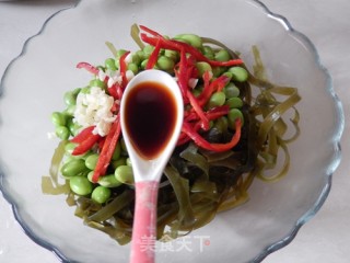 Edamame Mixed with Kelp Shreds recipe