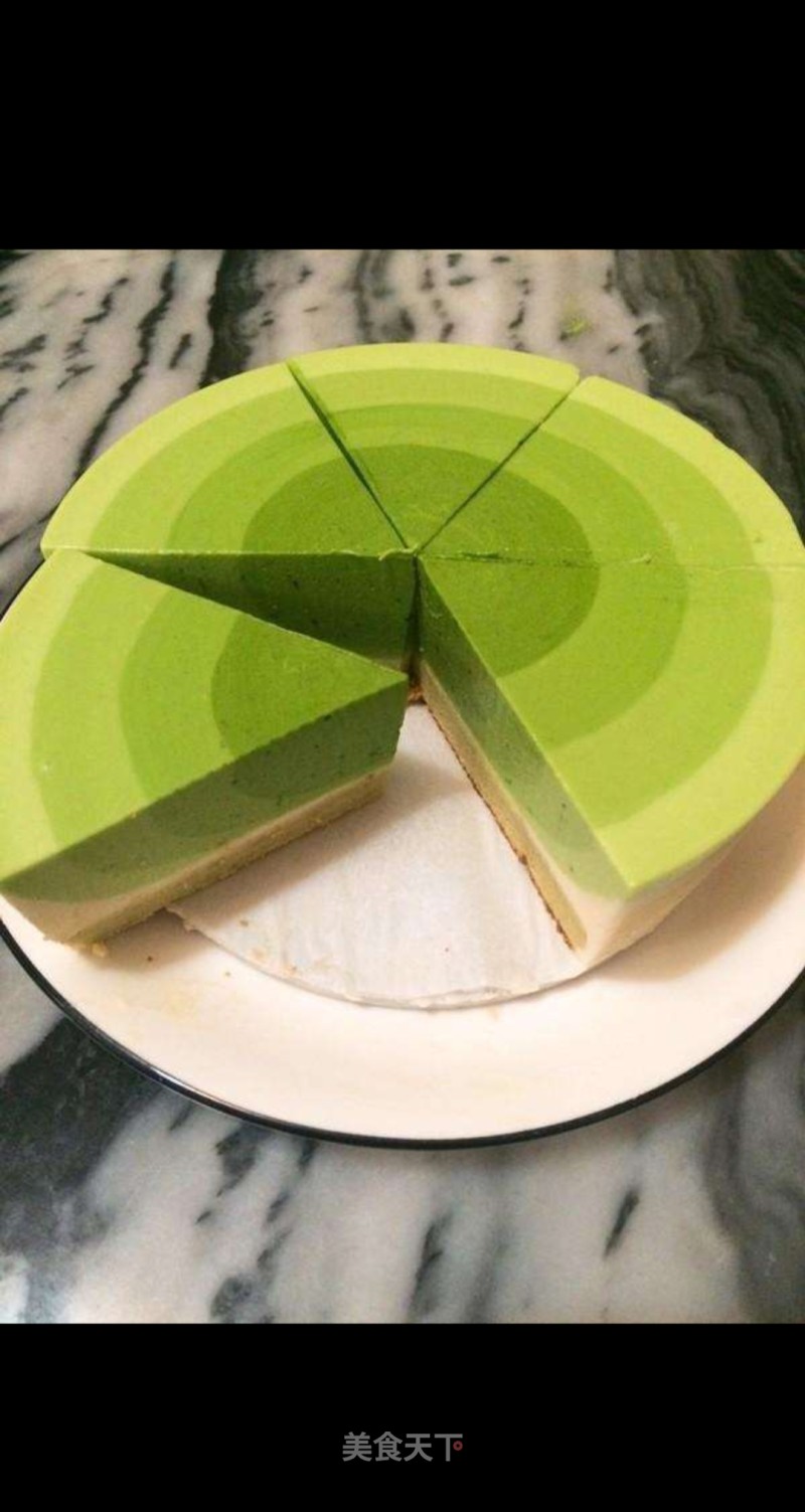 Gradient Matcha Mousse Cake recipe