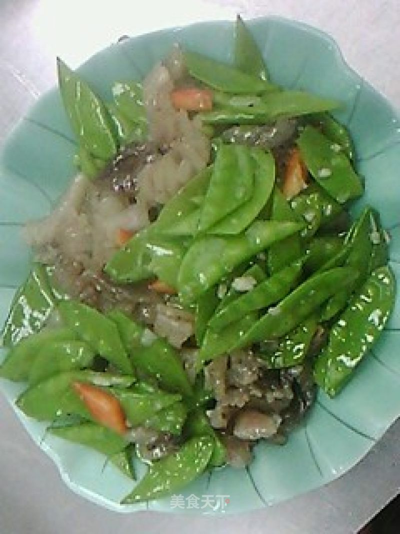 Fried Beef Whip with Snow Pea recipe