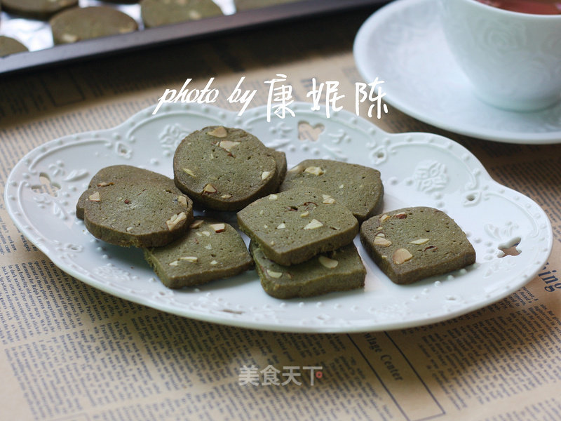 Matcha Almond Cookies recipe