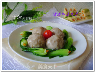 【steamed Four Happiness Meatballs】reunion and New Year Celebration recipe