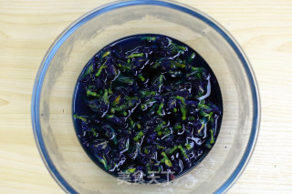 Butterfly Pea Flower Chestnut Mochi Soft Ou Bun recipe