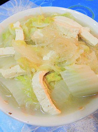 Braised Tofu with Cabbage Vermicelli recipe