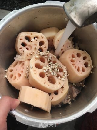 Lotus Root and Barley Bone Soup recipe