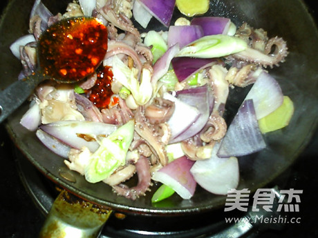 Pan-fried Squid Silk recipe