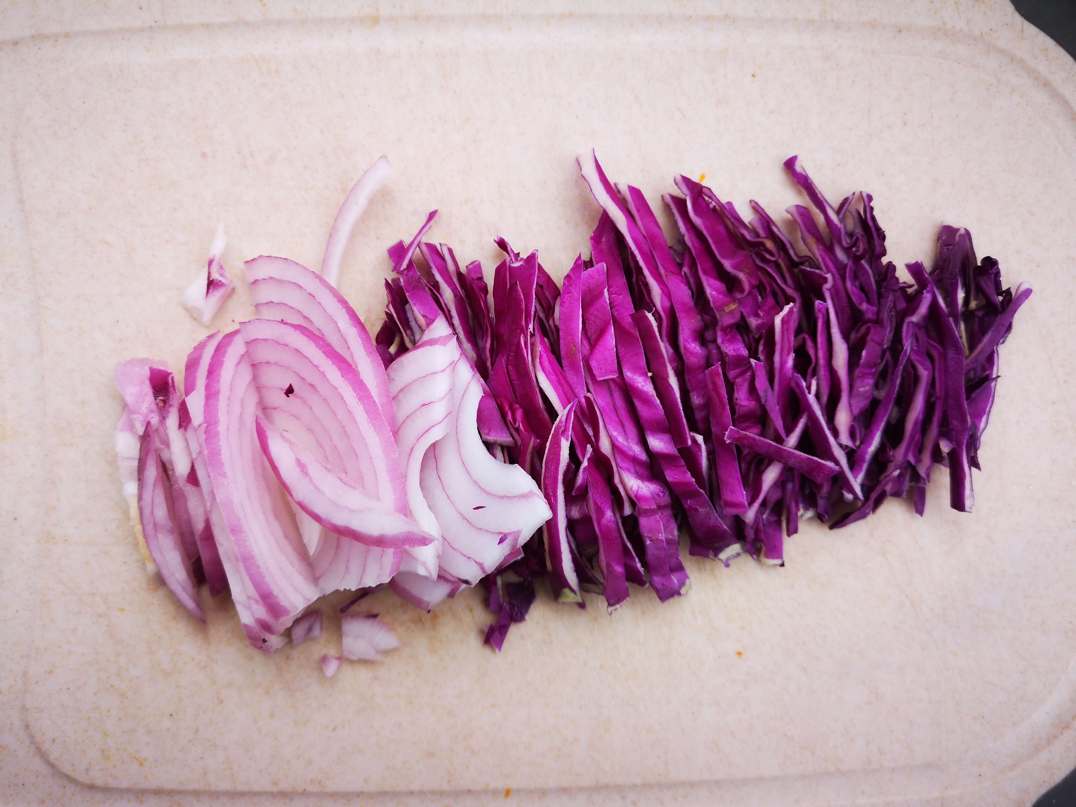 Onion and Purple Cabbage Rice Burger recipe