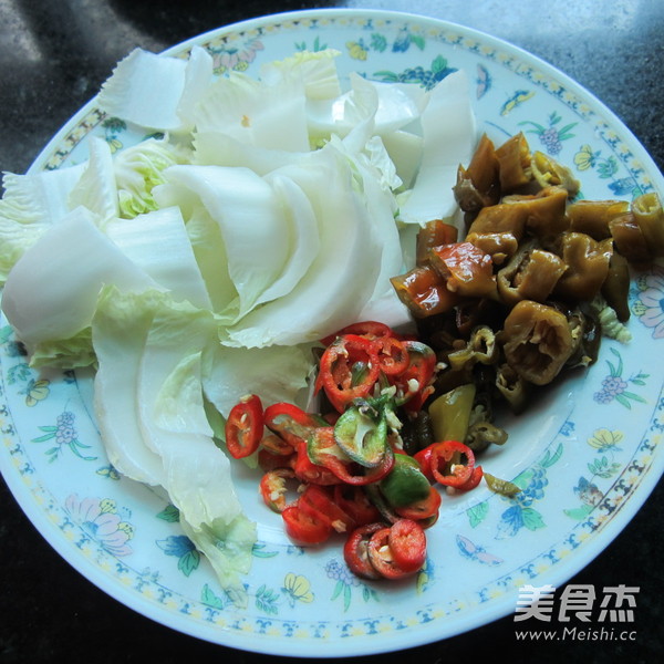 Roast Duck and Stir-fried Cabbage Stem recipe