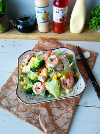Vegetable Seafood Salad recipe