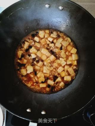 #蛋美食#double Mushroom Tofu Ding recipe