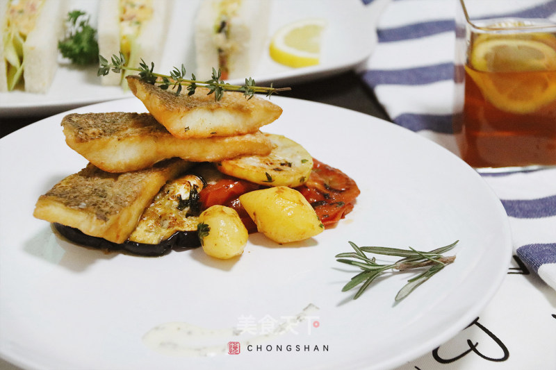 Provence Style Fried Sea Bass recipe