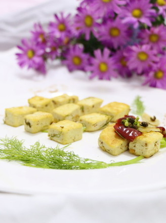 Olive Oil Cumin Golden Tofu recipe