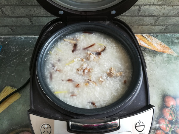 Mushroom Pork Bone Congee recipe