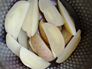 Roasted Potato Wedges with Black Pepper and Salt and Pepper recipe