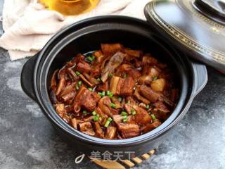 Stew with Mushrooms and Bamboo Shoots recipe