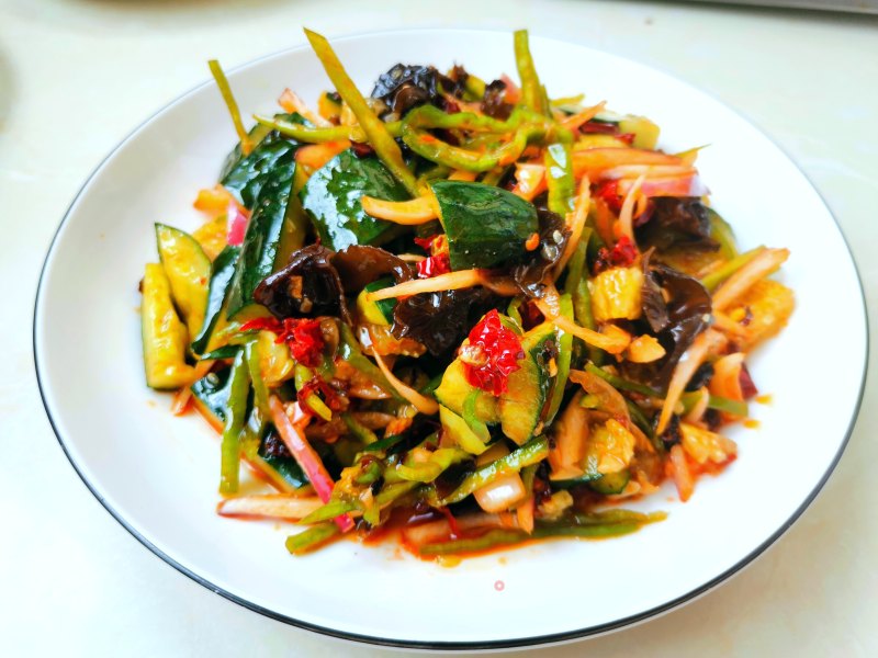 Cucumber Mixed Fungus recipe