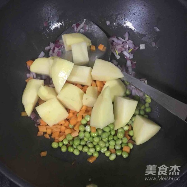 Curry Stir-fried Rice Cake recipe