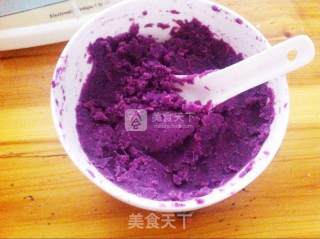 Purple Sweet Potato Snowy Mooncake recipe