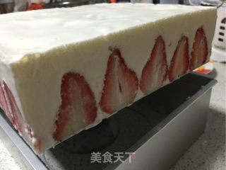 Strawberry Mango Double Mousse Cake recipe