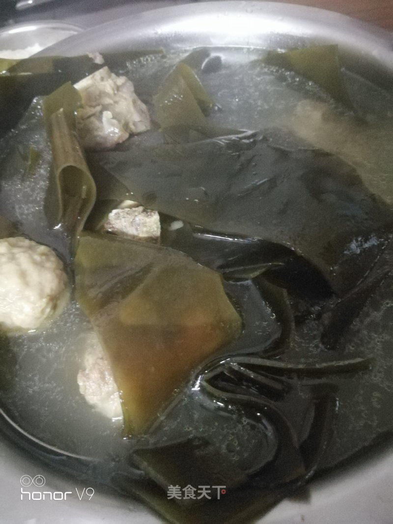 Dragon Bone Meatballs Seaweed Soup recipe