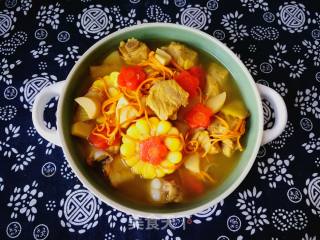 Mushroom and Corn Pork Ribs Soup recipe
