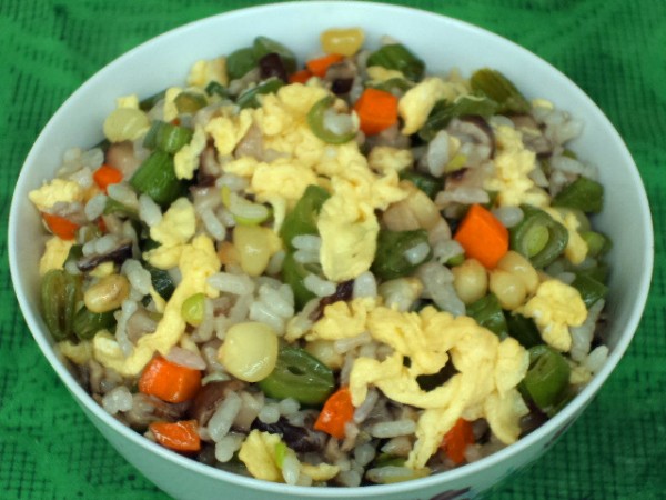 Fried Rice with Beans recipe