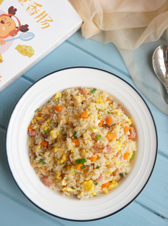 Fried Rice with Cheese and Sausage recipe