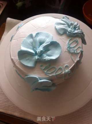 Water Lily Cream Cake recipe