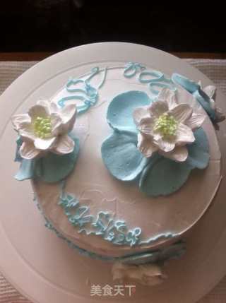 Water Lily Cream Cake recipe