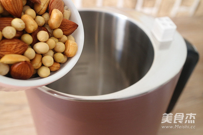 Almond Peanut Soy Milk recipe