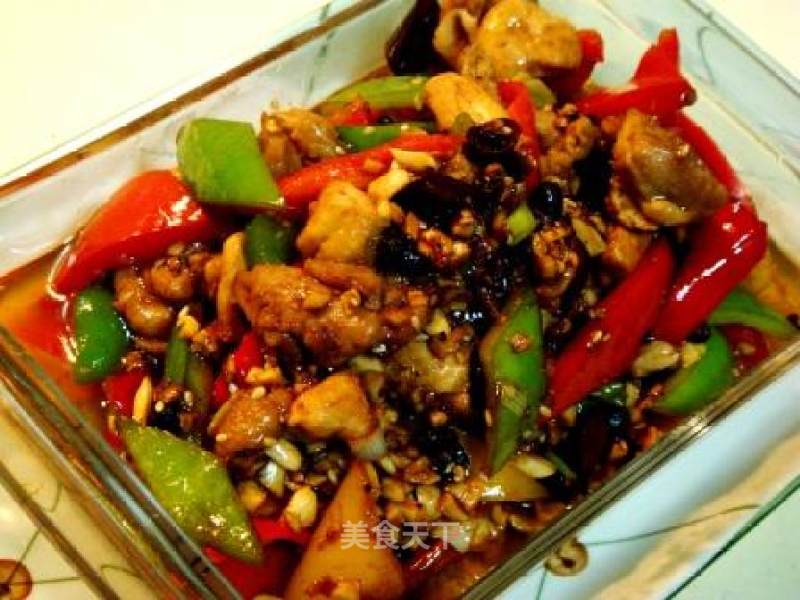 Private Dish "dried Stir-fried Spicy Chicken with Beans and Peppers" recipe