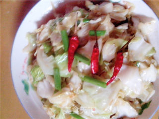Stir-fried and Shredded Cabbage recipe