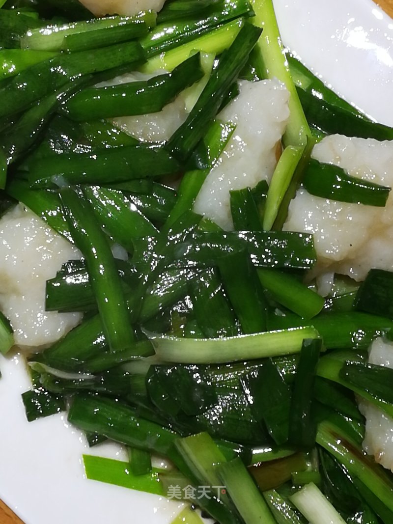 Stewed Fish Balls with Leek recipe