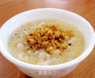 Yun Selenium Golden Coix Seed Pork Floss Congee recipe