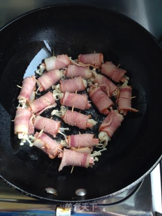 Bacon Enoki Mushroom recipe