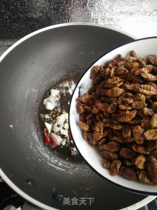 Fried Silkworm Pupa recipe