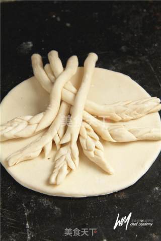 Wheat Ears Garnished Bread recipe