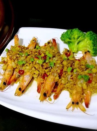 Garlic Vermicelli Open Back Shrimp recipe
