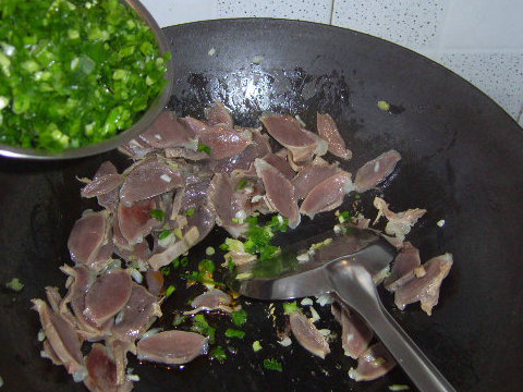 Scallion Duck Gizzards recipe