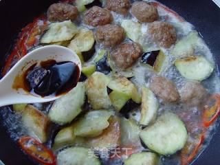 Meatballs and Eggplant Claypot recipe
