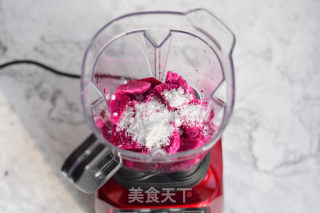 The Juice is Delicious Like This-dragon Fruit Milkshake recipe