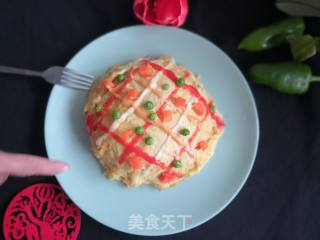 Colorful Omelet Rice recipe