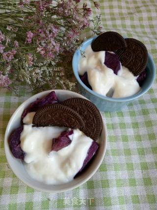 Oreo Purple Sweet Potato Yogurt Cup recipe