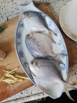 Steamed Pomfret recipe