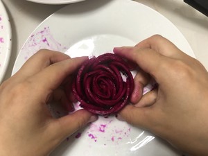 Dragon Fruit Flowers, Beautiful Fruit on A Plate recipe