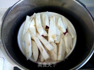 Steamed Eggplant with Minced Meat Sauce recipe