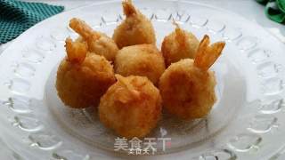 Shrimp Cheese Heart Potato Balls recipe