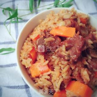 Braised Rice with Garlic and Carrot Ribs recipe