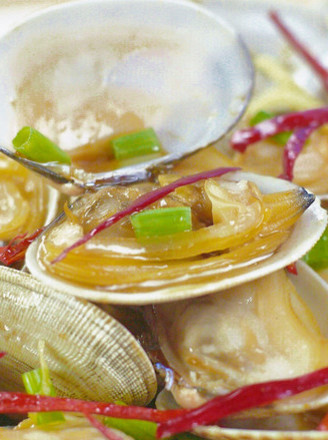 Lazy Microwave Scallion Clams recipe
