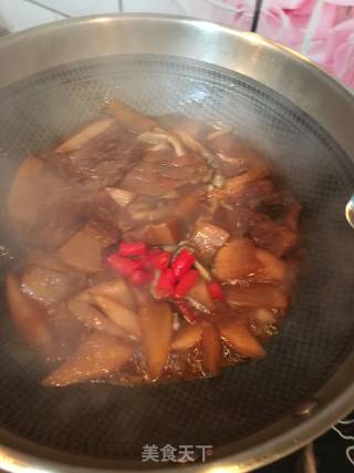 Soaked Radish Pork recipe