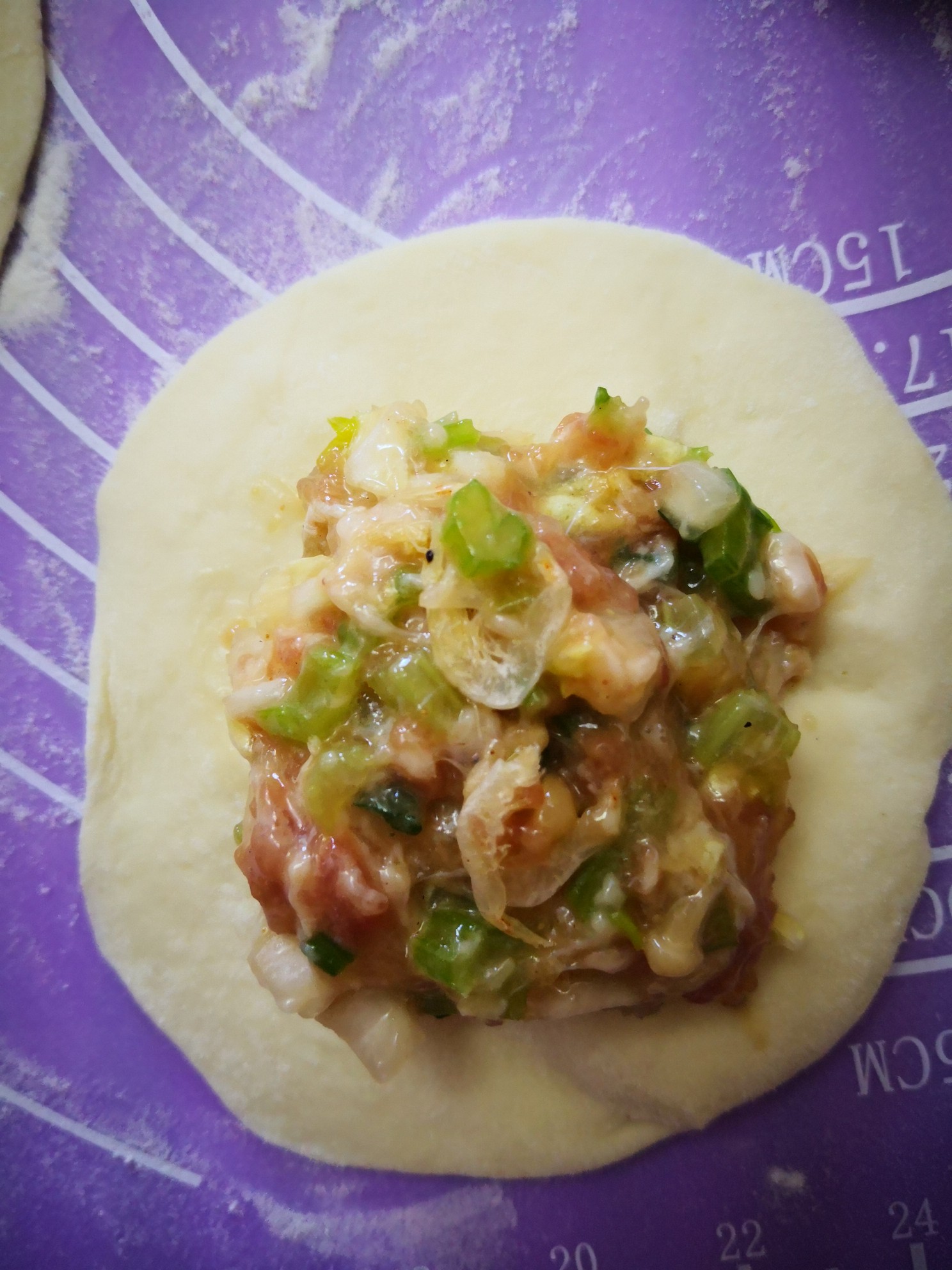 Celery and Dried Shrimp Buns recipe